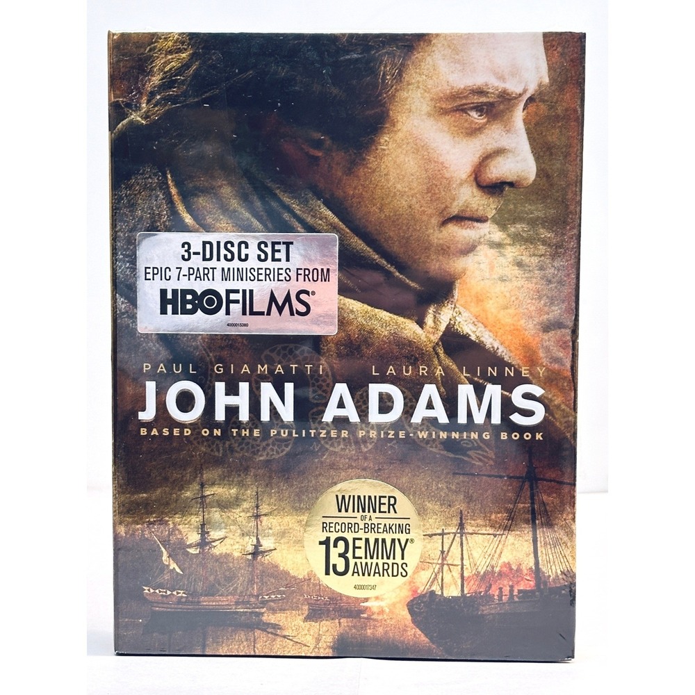 John Adams HBO Films 3 Disc Epic 7 Part‎ Miniseries Paul Giamatti Laura Linney